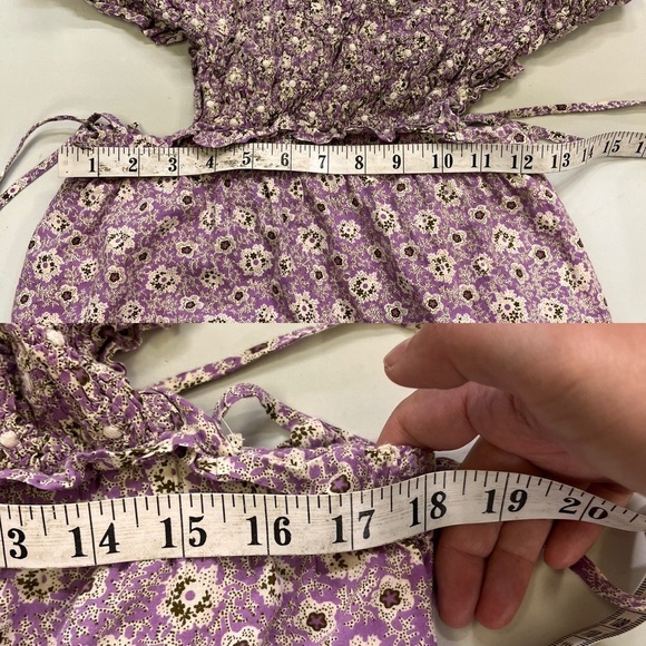 Sea New York Ida Apron Dress Lilac Floral Midi - Picture 6 of 14